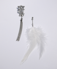 画像をギャラリービューアに読み込む, Silver bijou＆tassel × White feather
